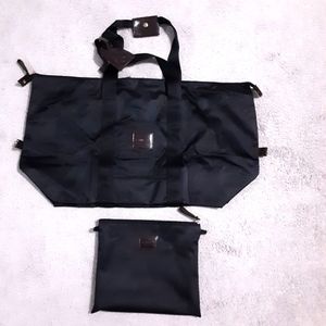 BRIC’S Black Tote Bag & Attachable Crossbody Pouch Set! VGUC!